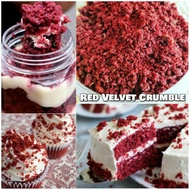 Red VELVET CRUMBLE cookies crumbs Biscuit Cake topping redvelvet Delicious Cake Decoration bakery