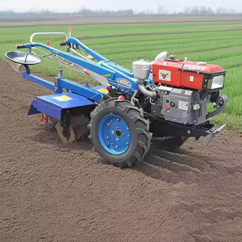 For 8HP 15HP 22HP Mini diesel Walking Hand Tractor Tiller Agricultural Walking Tractor Tiller Cultiv