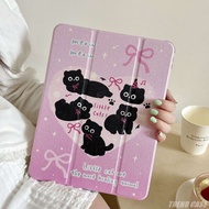 Lovely Cats Case for New iPad 10.2  Pro 11  9.7 Mini 6  5 10.5 Air 3 Smart Cover with Pencil Holder for iPad 10th 9th 8th 7th 6th Generation