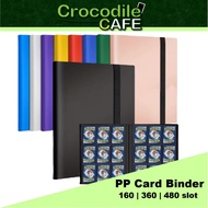 PP Strap Card Binder 4 / 9 / 12 Pocket Card Album | Album Pokemon One Piece Yugioh MTG TCG 4 Pocket 
