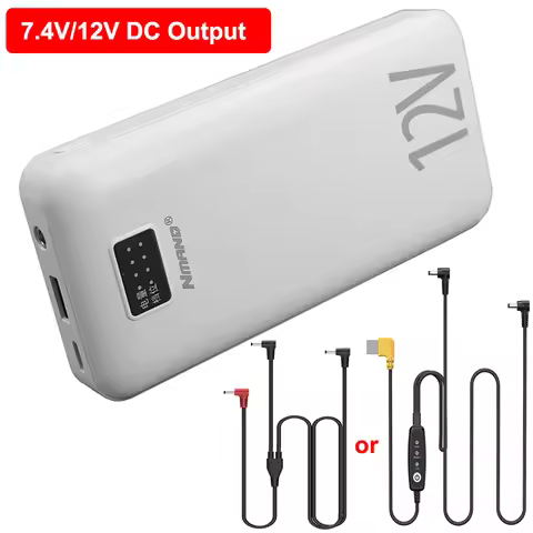 12V DC Power Bank 18000mAh for Heated Vest Jacket Powerbank for Xiaomi Mi iPhone Air Conditioning Cl