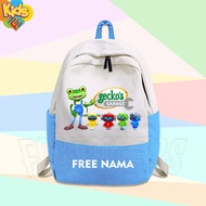 CHILDREN'S BACKPACK BAG GECKO GARAGE GECKO CHILDREN'S SCHOOL BAG FREE NAME PRINTING