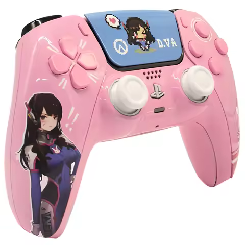 BO5 Piano Baked Enamel DVA Redesigned Replacement Front Shell Touchpad Compatible with PS5 Controlle