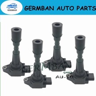 ZJ20-18-100 ZJ2018100  Set of 4 Ignition Coil J2018100A For 2011-2015 Mazda 2 1.5L-L4 Mazda 3 1.4L 1