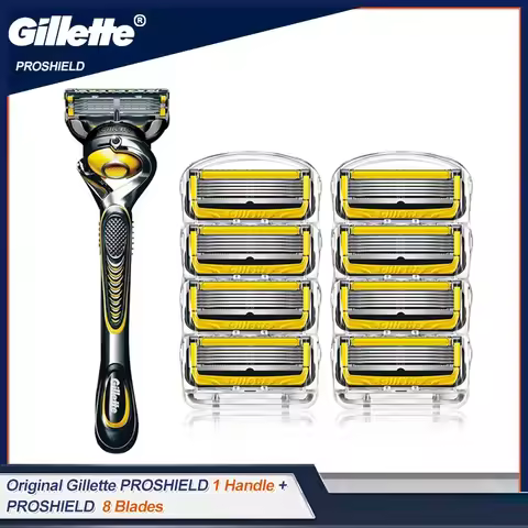 Gillette Fusion PROSHIELD Razor Blades Brand Shaving Machine Washable Manual Safety Shaver Refills F