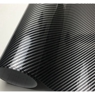 DIY 6D GLOSSY CARBON FIBER WRAP FILM CAR STICKER