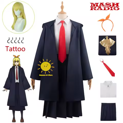 Anime Lemon Irvine Cosplay Mashle Magic and Muscles Cosplay Costumes Lemon Irvine Uniform Wig Hallow