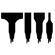 Set of 4 Metal Saber Saw Blades for Electric Reciprocating Saw and Wall Cleaning