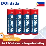 Rechargeable Battery 1.5V AA 9800mAh/1.5V AAA 8800mAh with Charger for Toy Clock Radio LED Fan