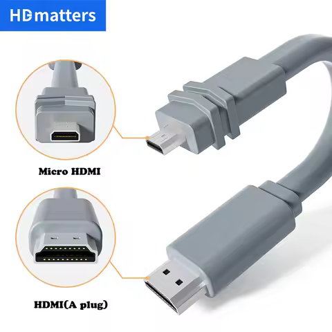 Micro HDMI Cable to HDMI 4K 60Hz Short HDMI to Micro HDMI adapter Cable for Gopro Hero Tablet Camera