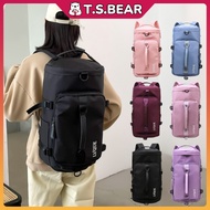 Korean Fashion Travel Backpack Large Capacity Luggage Gym Duffle Bag Weekender Yoga Hand Carry Bag B