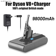 For Dyson V8 Tool Power 21.6V Battery rechargeable Battery  Dyson V8 Absolute /Fluffy/Animal Li ion Vacuum Cleaner   Charger bp039tv