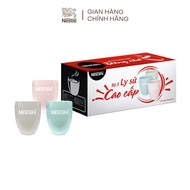 Set of 3 Nestle ceramic cups