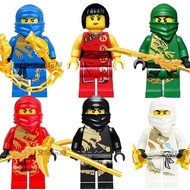 lego ninjago robot lego brick Gold Plated