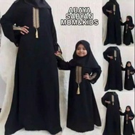 Abaya Basic Abaya Hitam Gamis Hitam Turki Dhubai Couple Ibu Dan Anak