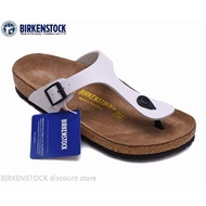 Birkenstock Gizeh Men/Women Classic Cork Classic White Leather Sandals 34-46 YU4K