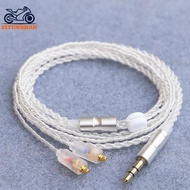ziyunshan HiFi Earphone Upgrade Cable MMCX 3.5mm 1.2m Silver Plated Cable For IE200/IE300/IE600/IE90