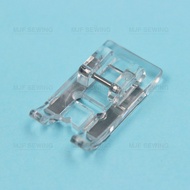 ตีนผีจักรกระเป๋าหิ้ว satin stich foot. ตีนผีใส ช่วยมองเห็นชิ้นงาน Janome/Elvira/Bernette/brother/sin