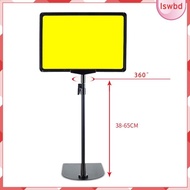 [lswbd] Floor Standing Sign Holder Adjustable Sign Holder Pedestal Advertising Iron