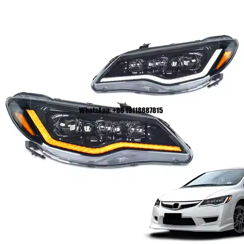 Archaic Led Headlamp for 8th Gen for Honda Civic Headlights FD1 FD2 FD6 Type-R 2006-2012 Car Head Li