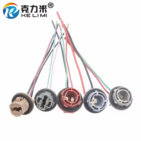 Car LED Light Bulbs Holder Socket Plug Adapter Wiring Harness Connector P21W 7528 1156 1157 BA15S BA