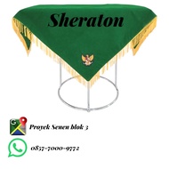 HIJAU Flag ceremony tray base, green flag ceremony tray base