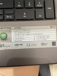 二手筆電機acer Aspire 5750G i5-2430M 2.4GHz 現況出售