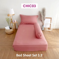 TULIP ชุดเครื่องนอน ผ้าปูที่นอน ผ้าห่มนวม รุ่นTULIP CHIC สีพื้น CHIC03 สัมผัสนุ่มสบายสไตล์มินิมอล