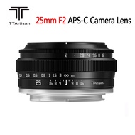 TTArtisan 25mm F2 Cameras APS-C Manual Focus Lens For Sony E Fuji FX Nikon Z Olympus M4/3 Mount Came