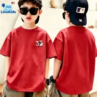 Linokids Pokemon Bewear 30th Logo Cetak DTG T-Shirt Kanak-Kanak