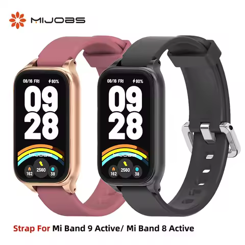 For Mi Band 9 Active Strap Silicone Watchband for Mi Band 8 Active 9 Active Wristband for Redmi Band