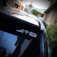 訊號WIFI電池 反光貼紙 汽車貼紙 電源符號 iphone符號 後檔貼紙