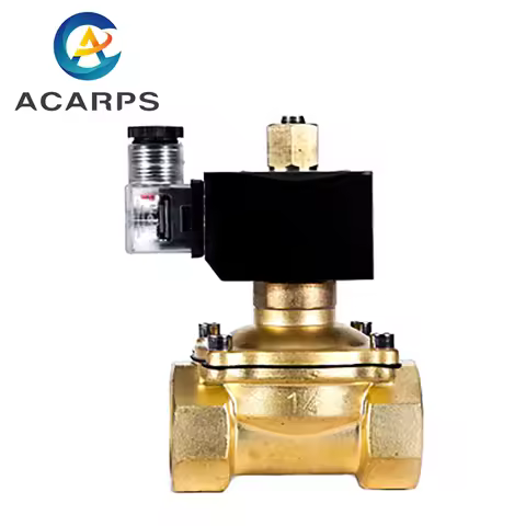 3/8" 1/2" 1" 1-1/2" 2" Brass Normally Open Solenoid Valve IP65 Pipe Control Switch Valve Water Valve