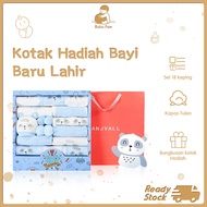 Newborn Baby Gift 100% Cotton Set 18 Piece Set Baby Clothing Gift Box Hamper Baby Hadiah Newborn