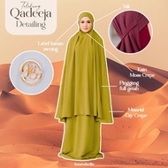 TELEKUNG QADEEJA TELEKUNG TRAVEL SET With MINI SEJADAH & POUCH BAG By Haurabelle (5 Colors)