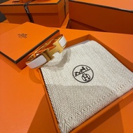 HERMES Clic H 手鐲（白金）