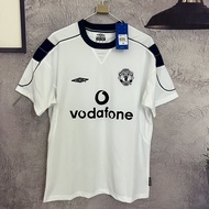 Umbro 99/00 Long Sleeve Manchester United Away Retro Jersey 7 Beckham 11 Giggs Titleist