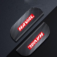 Haval กระจกมองหลังรถยนต์2ชิ้นสติกเกอร์ป้องกันคิ้วหมวกคาร์บอนไฟเบอร์กันฝนสำหรับ H6 Haval Jolion H2s H2 H1 2021 2022 2023 H5 M4อุปกรณ์ H9