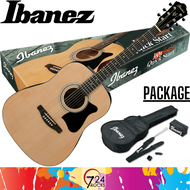 Ibanez Guitar Ibanez V50NJP-NT Jampack Series Acoustic Guitar Package Natural High Gloss 724ROCKS