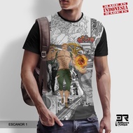 Anime PRINTING T-SHIRTS Nanatsu no Taizai ESCANOR 1 - MANGA ANIMATED CARTOON CLOTHES Seven Deadly Si