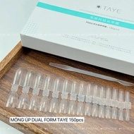 TAYE upside down nails (p064) as dual form for short nails - 2 square and pointed shapes kemnail25