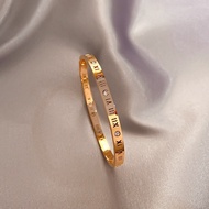 T-B Titanium steel bracelet women Roman numerals contracted bracelet fashion couple bracelet 916 gold bracelet friendship bracelet