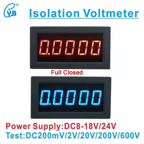 YB5145BI DC Isolation Voltmeter 4 1/2 LED Digital Voltage Meter 5 Bits 200mV/2V/20V/100V/200V/300V/6