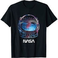 [มีสินค้า]เสื้อยืดผ้าฝ้ายพรีเมี่ยม เสื้อยืด ลาย Nasa Galaxy Lineart Fill Helmet สําหรับผู้ใหญ่