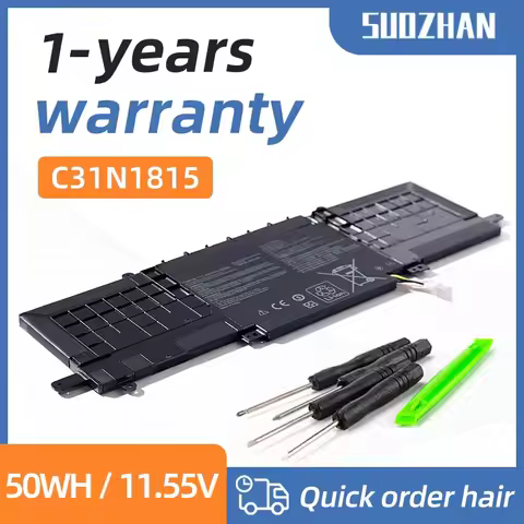 SUOZHAN 11.55V 50Wh C31N1815 Laptop Battery For Asus ZenBook 13 U3300FN UX333 UX333F UX333FA UX333FN