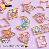 Resin Pendant Molding Kit Children Molding Resin Ornament Crafting Kit Interactive Toys Boys Girls