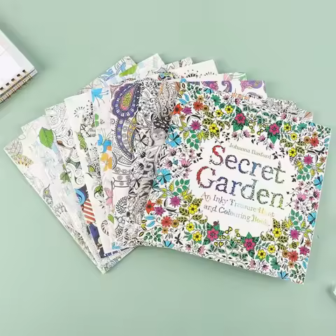 Creative Kill Time Graffiti Book Mandalas Flower Relieve Stress Painting Drawing Art Book Educationa