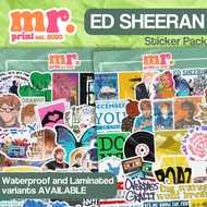 ED SHEERAN INSPIRED STICKERS MUSIC WATERPROOF STICKERS