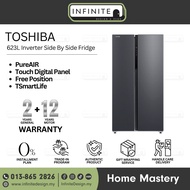 Toshiba GR-RS780WI-PMY(06) 623L / GR-RS600WI-PMY(37) 530L Side-By-Side Door Inverter Refrigerator