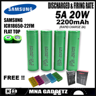 SAMSUNG 18650 22FM rechargeable lithium ion vape battery Original High Performance with FREE GIFT MNA GADGETZ